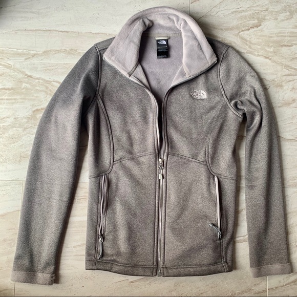 The North Face Jackets & Blazers - North Face Gray Plush Fleece Full Zip Jacket